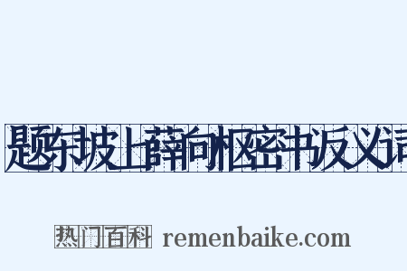 题东坡上薛向枢密书反义词是什么意思的图片